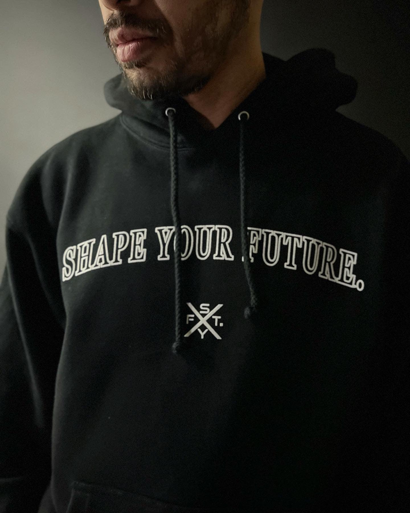 ICONIC CLASSIC HEAVYWEIGHT HOODIE - BLACK - Shape Your Future. Apparel