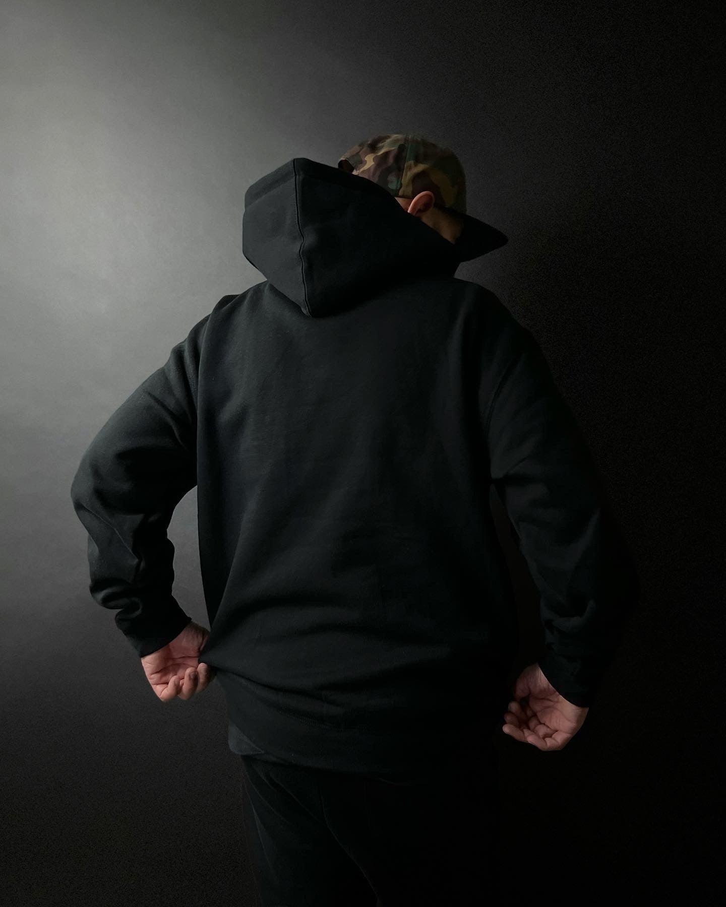 ICONIC CLASSIC HEAVYWEIGHT HOODIE - BLACK - Shape Your Future. Apparel