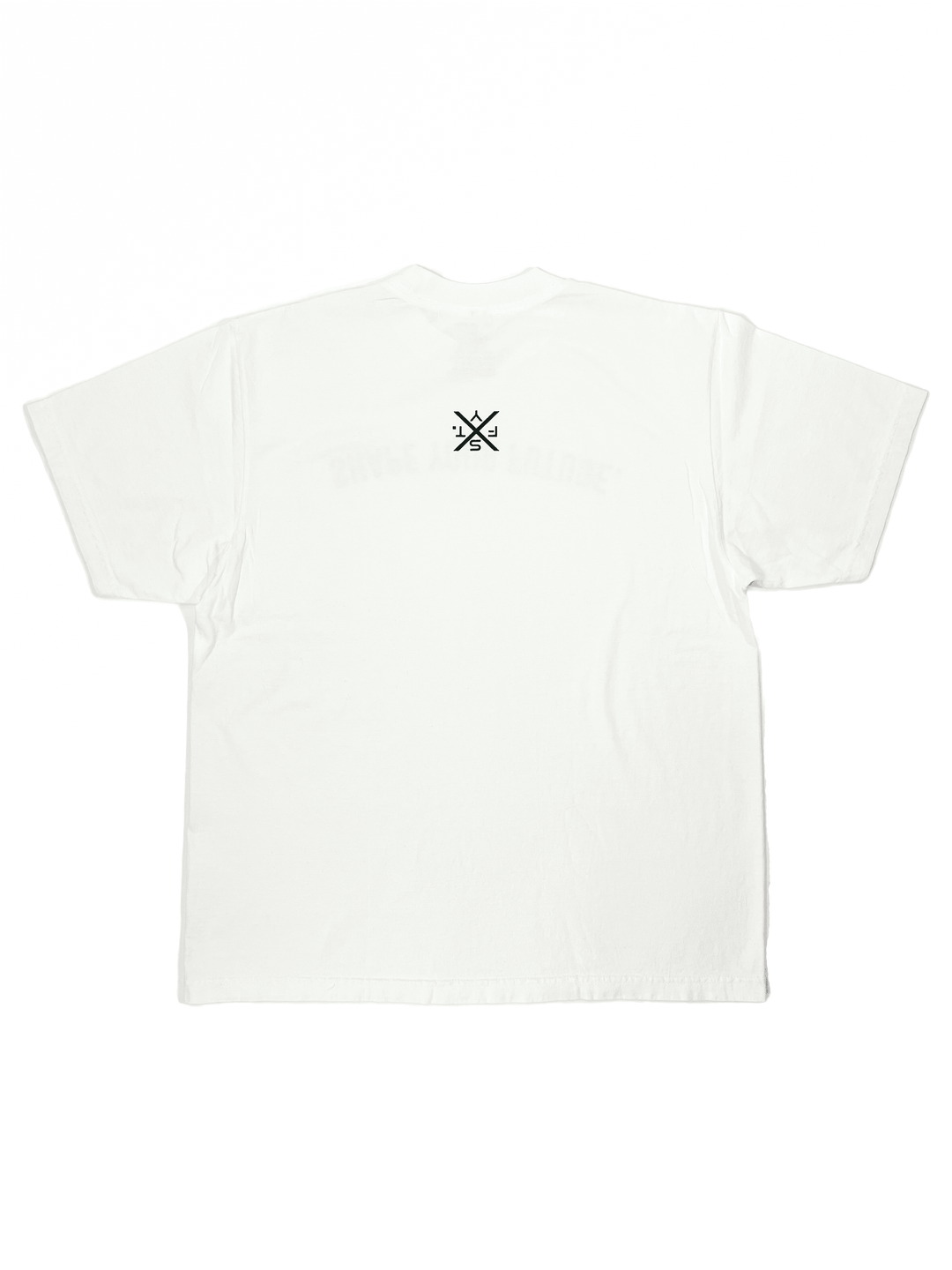 REVERSE LETTER TEE - WHITE - Shape Your Future. Apparel