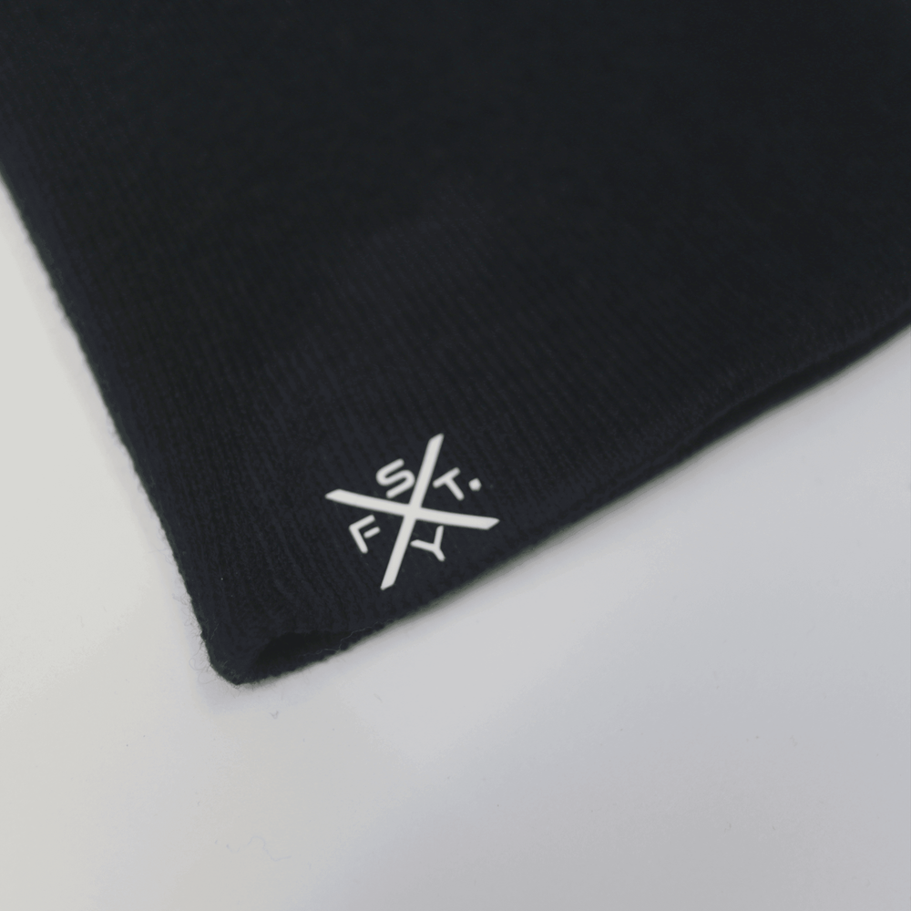 ESSENTIAL BEANIE - BLACK - Shape Your Future. Apparel