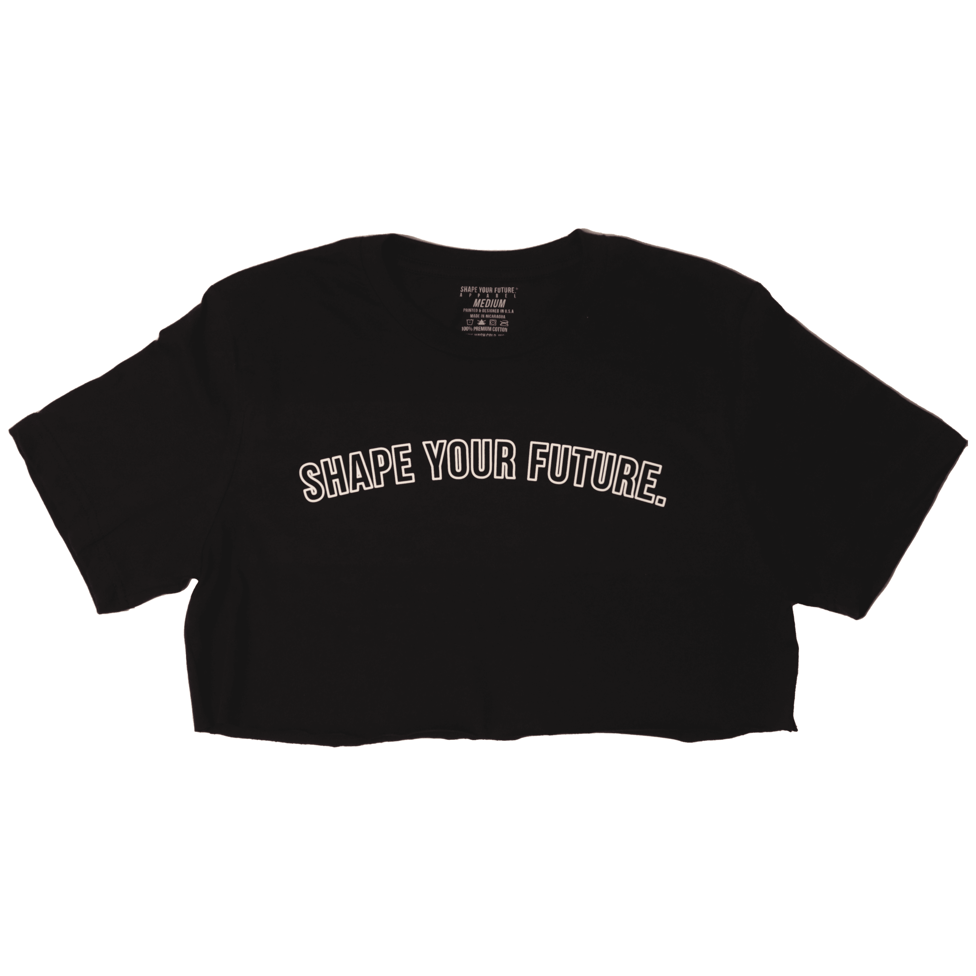 POWERHOUSE CROP TEE - VINTAGE BLACK - Shape Your Future. Apparel