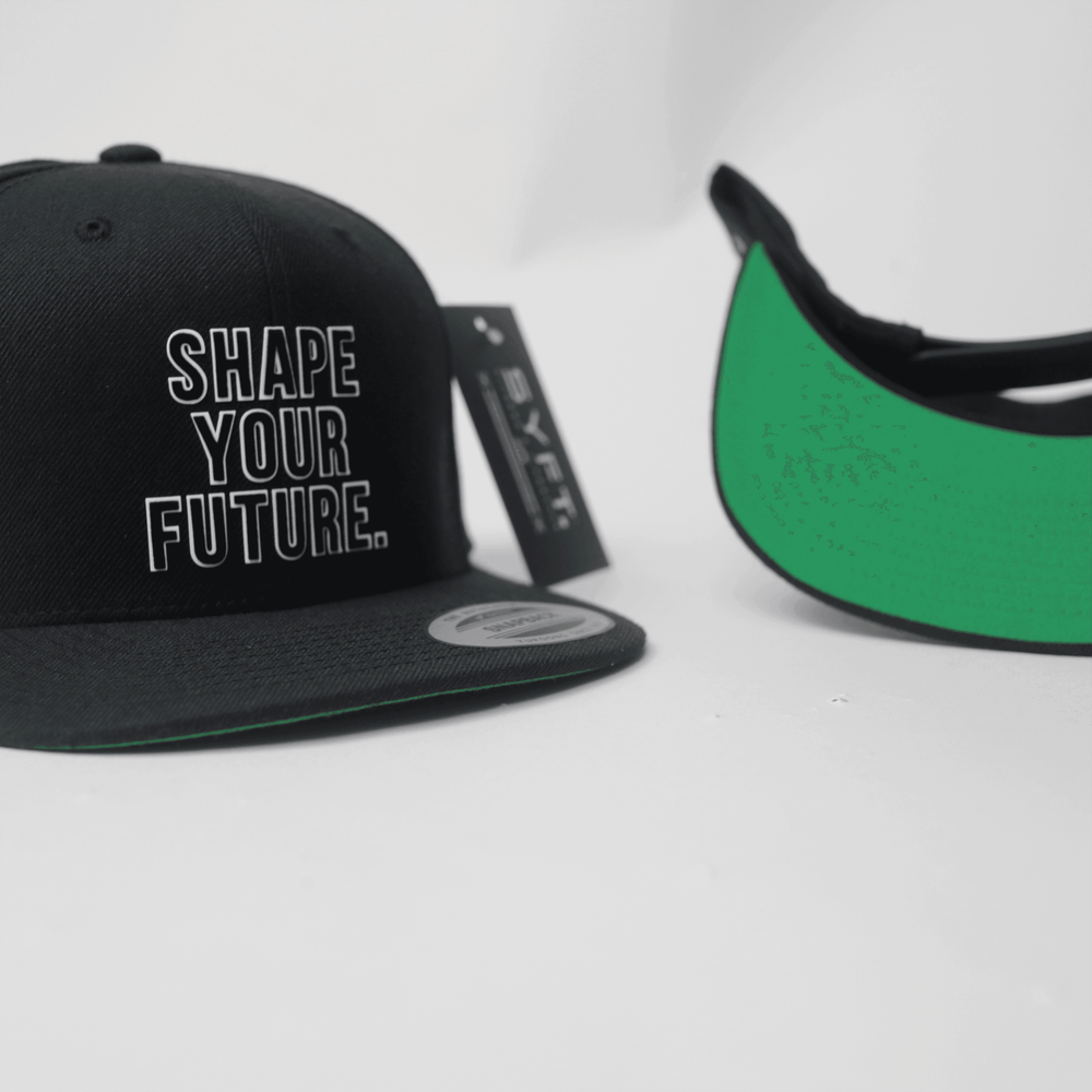 CLASSIC SNAPBACK - BLACK - Shape Your Future. Apparel